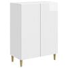 vidaXL Credenza Bianco Lucido 66 x 34,5 x 90 cm Legno ingegnerizzato
