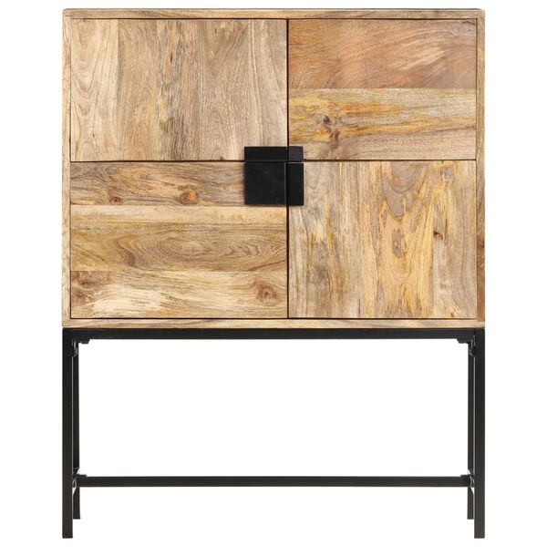 vidaXL Credenza 80x30x100 cm in Legno Massello di Mango