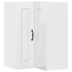 vidaXL Pannello lavastoviglie Kalmar Bianco Lucido 57 x 57 x 80 cm