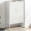 vidaXL Credenza Bianca 68x39x111,5 cm Acciaio