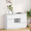 vidaXL Credenza Bianco Lucido 100 x 30 x 65,6 Legno multistrato