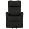 vidaXL Poltrona Alzapersona Massaggiante Nera in Tessuto