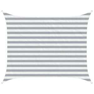 vidaXL Vela da ombra solare Grigio chiaro e bianco 2 x 2,5 m