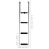 vidaXL Scaletta di Imbarco Pieghevole a 4 Gradini in Acciaio Inox