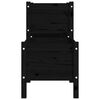 vidaXL Fioriera Nera 178,5x44x75 cm in Legno Massello di Pino