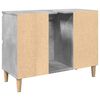 vidaXL Mobile Lavabo Grigio Cemento 80x33x60 cm in Legno Multistrato