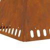 vidaXL Focolare Marrone 60 x 60 x 50 cm acciaio corten