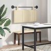 vidaXL Testata appesa Montaggio a parete Crema 100 x 55 x 5 cm Tessuto