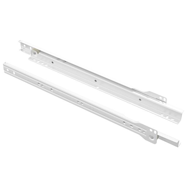 vidaXL Scorrevole per cassetti 2 pcs Bianco 350 mm Acciaio