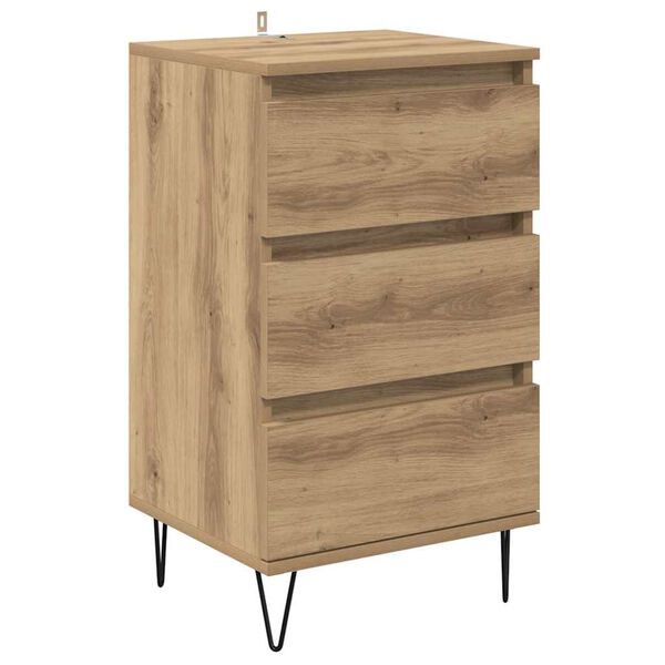 vidaXL Credenza con cassetto Rovere artigianale 40 x 35 x 70 cm
