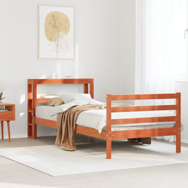 vidaXL Letto senza Materasso Marrone Cera 90x190 cm in Legno di Pino