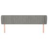 vidaXL Testiera ad Orecchio Grigio Chiaro 163x23x78/88 cm in Velluto
