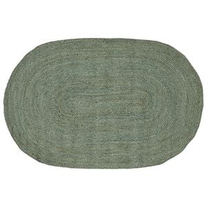 vidaXL Tappeti per area Verde Oliva 100 x 152 cm Juta