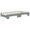 vidaXL Divano Letto Estraibile Materassi Grigio Chiaro 90x200 Tessuto