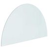 vidaXL Piastra in vetro per camino Trasparente 1000 x 600 mm Vetro