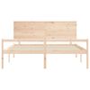 vidaXL Letto per Anziani con Testiera 200x200 cm in Legno Massello