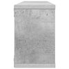 vidaXL Mensole Parete a Cubo 4pz Grigio Cemento 60x15x23cm Multistrato