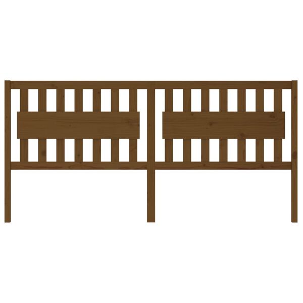 vidaXL Testiera per Letto ambra 205,5x4x100 cm Legno Massello di Pino