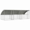 vidaXL Cuccia per cani 3 pz Argento 6 x 2 x 2 m Acciaio zincato