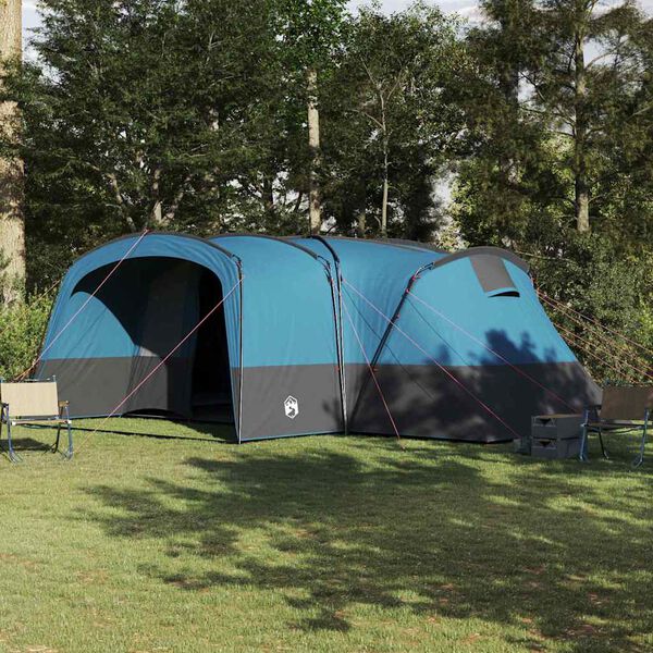 vidaXL Tenda Familiare con tetto Blu e Grigio 760 x 645 x 230 cm