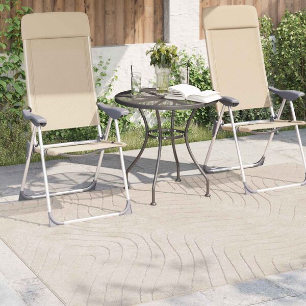 vidaXL Tappeti per area PALMERAS Beige 230 x 160 cm Poliestere