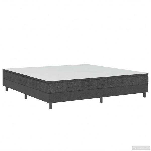 vidaXL Letto a Molle Grigio in Tessuto 180x200 cm