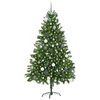 vidaXL Albero di Natale con 300 LED con supporto Verde 180 cm PE