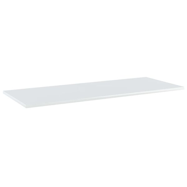 vidaXL Ripiani per Libreria 4pz Bianco Lucido 100x40x1,5cm Multistrato