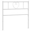 vidaXL Testiera di Ricambio in Metallo Bianco 75 cm