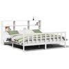 vidaXL Giroletto con Libreria senza Materasso 180x200 cm in Legno Pino