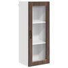 vidaXL Mobile in vetro da parete PORTO Rovere Marrone 40 x 31 x 100 cm