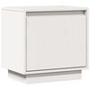 vidaXL Comodino Bianco 40x30x40 cm in Legno Massello di Pino