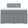 vidaXL Giroletto a Molle con Materasso Grigio Chiaro 120x190cm Tessuto