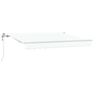 vidaXL Tenda Retrattile Bianco 250 x 200 cm Tessuto