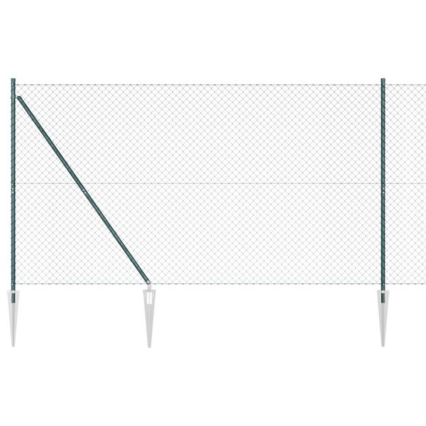 vidaXL Palo della recinzione Verde 10 x 1,5 m (maglia 60 x 60 mm)