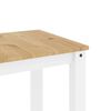vidaXL Tavolo da Pranzo PANAMA Bianco 112x60x75 cm Legno Massello Pino