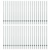 vidaXL Palo per recinzione interrato 44 pz Verde 200 cm