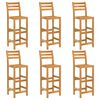 vidaXL Set da Bar da Giardino 7 pz in Legno Massello di Acacia