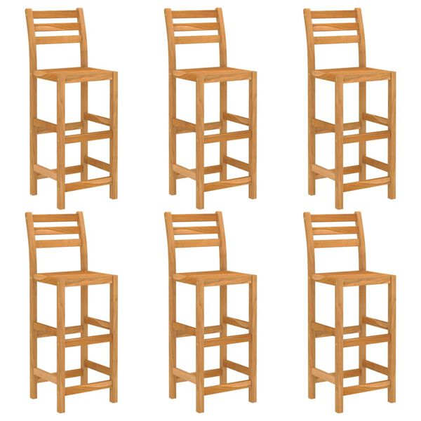 vidaXL Set da Bar da Giardino 7 pz in Legno Massello di Acacia