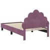 vidaXL Struttura letto bambini con testata Viola 80 x 160 cm Velluto