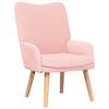vidaXL poltrona Rosa 63 x 67 x 94 cm Tessuto di Pecora e Plywood