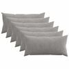 vidaXL Federa 6 pcs HEERLEN Grigio Chiaro 40 x 80 cm corduroy