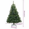 vidaXL Albero di Natale artificiale con 150 LED Verde 120 cm PE e PVC