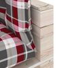vidaXL Set Divani da Giardino Pallet 5 pz con Cuscini in Legno di Pino