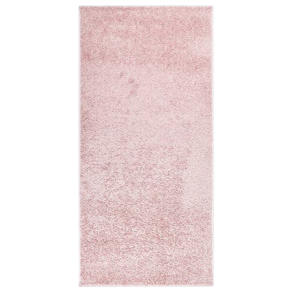vidaXL Tappeto a Pelo Morbido Antiscivolo 115x170 cm Rosa