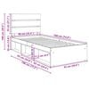 vidaXL Struttura del letto Sonoma 90 x 190 cm Pino massello