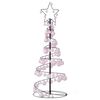 vidaXL Albero di Natale a LED con Palline 80 LED Bianco Caldo 120 cm
