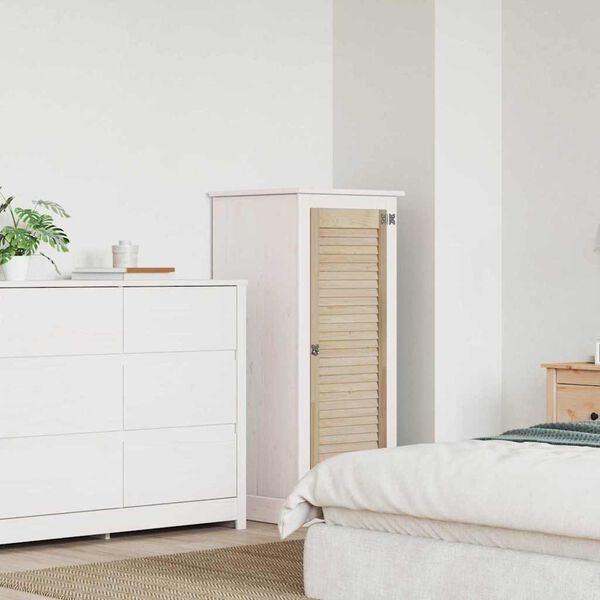 vidaXL Porta per Armadio Naturale 140.5 x 2 x 59.5 cm Pino massello