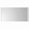 vidaXL Specchio da bagno LED Trasparente 100 x 60 cm vetro temperato