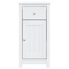vidaXL Mobile da Bagno BERG Bianco 40x34x80 cm Legno Massello di Pino